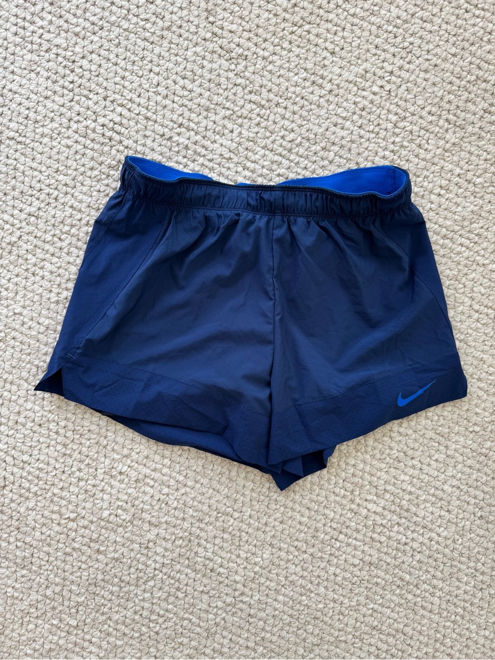 Nike Women's Navy Blue Athletic Running Shorts